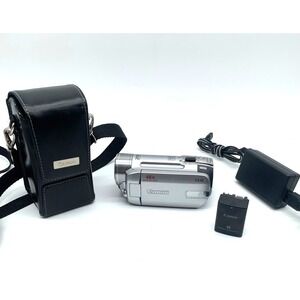 Canon FS10 Camcorder 8GB Digital Video Camera Bundle Charger Case Tested